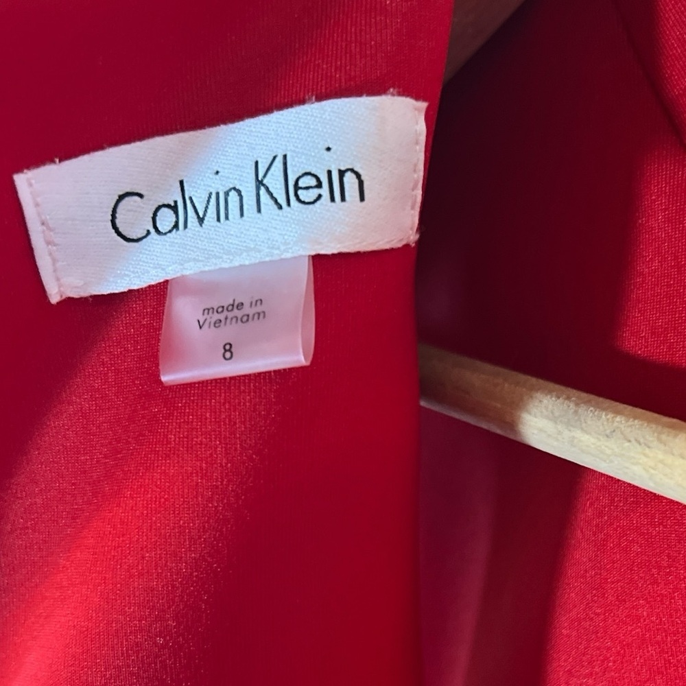 Calvin Klein Vibrant Red Dress - Picture 5 of 10